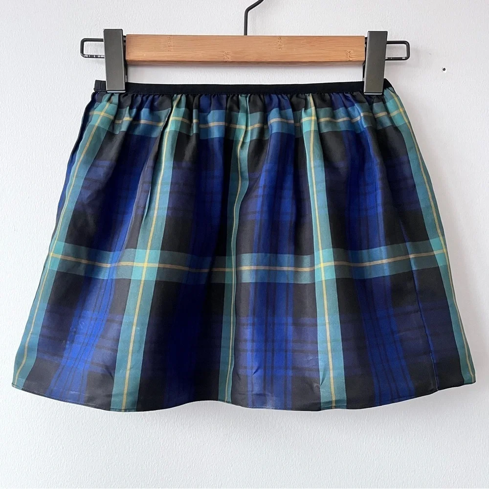 Polo by Ralph Lauren Girls Plaid Taffeta Mini Skirt Size 6